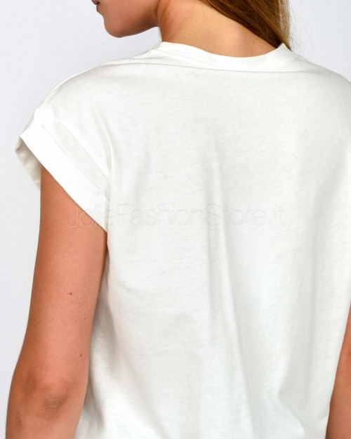 Grace & Mila T-Shirt “Bonjour Paris” Bianco  SORENTINO IVOIRE