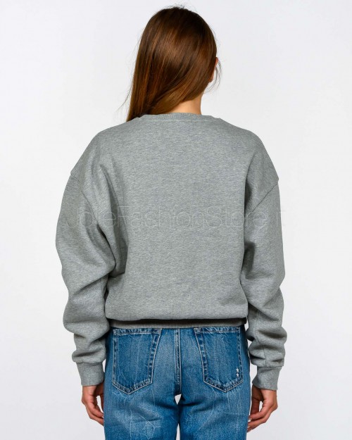 Icon Denim Crewneck Sweatshirt Grey  MELLIE J819
