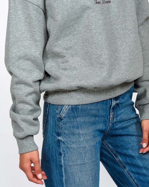 Icon Denim Felpa Girocollo Grigio  MELLIE J819