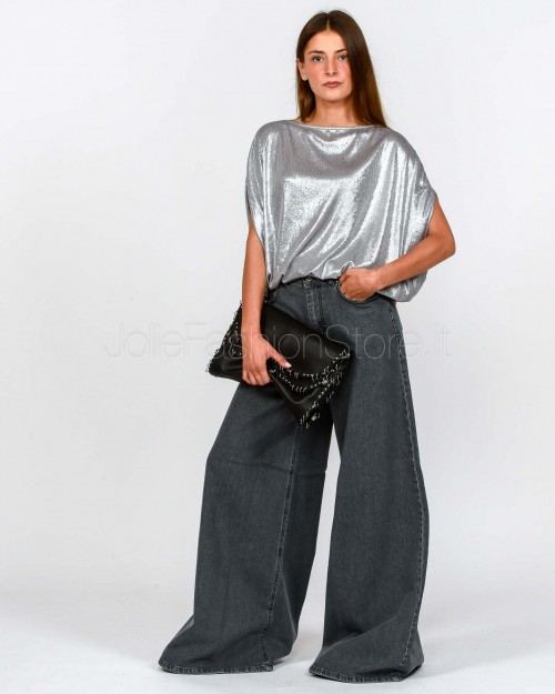 God Save Denim Jeans Pantagonna Nero Modello Gemma-7