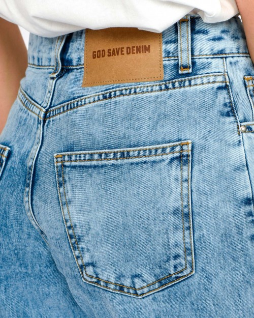 God Save Denim Jeans Baggy Modello Naiadi  NAIADI