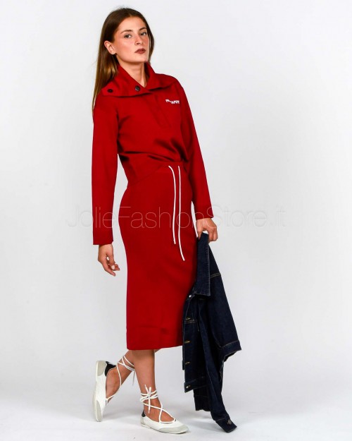 Patrizia Pepe Felpa in Maglia Extreme Red  8K0307 K266 R863