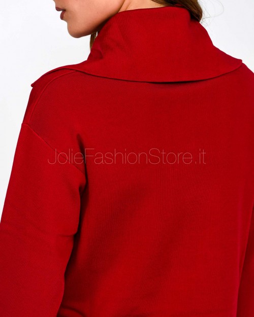 Patrizia Pepe Felpa in Maglia Extreme Red  8K0307 K266 R863