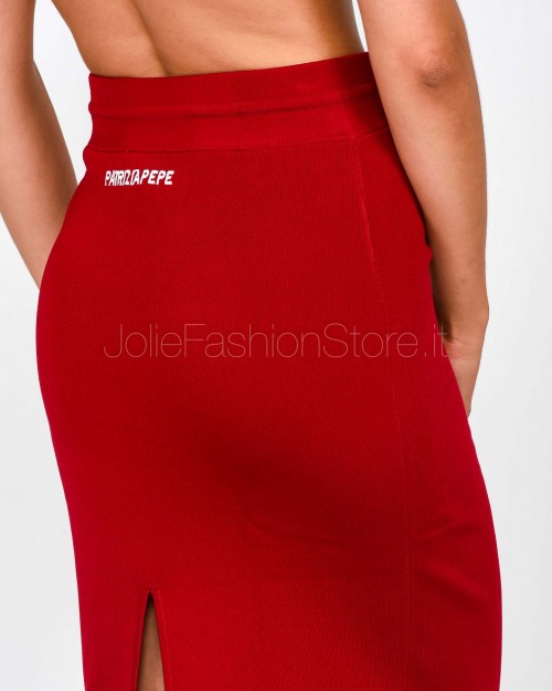 Patrizia Pepe Gonna in Maglia Extreme Red  8G0468 K266 R863