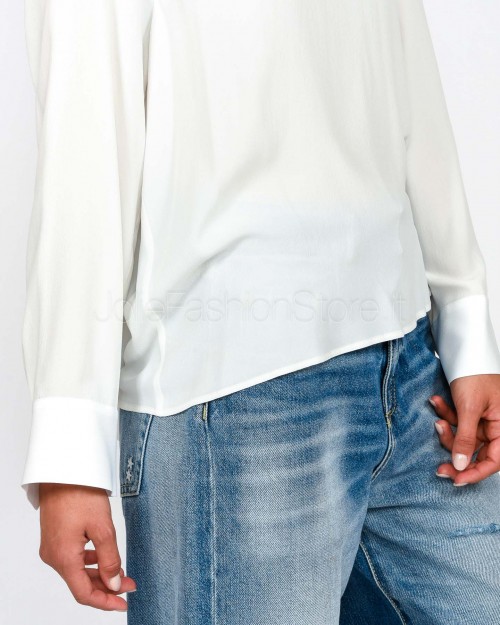Meimeij Camicia Con Fiocco sul Retro Bianco  M5FE02 111
