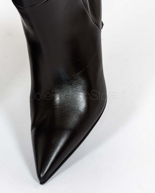 Sergio Levantesi Stivale Con Tacco in Pelle Nero  GINEVR56 NERO