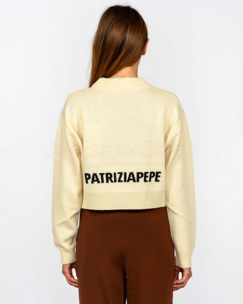 Patrizia Pepe Maglione Crop Natural Dust  8K0336 K282 W402