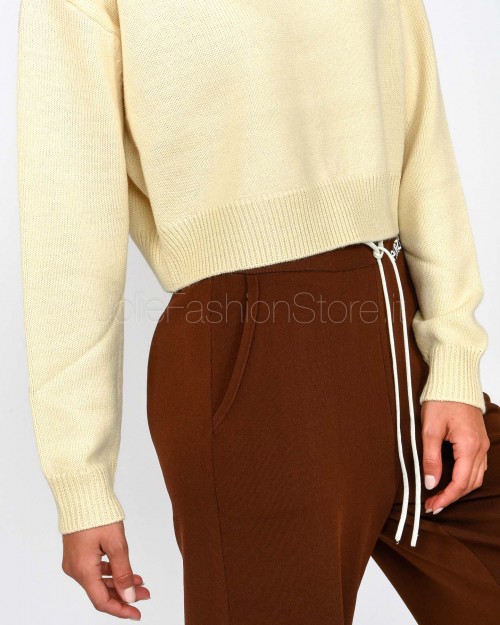 Patrizia Pepe Maglione Crop Natural Dust  8K0336 K282 W402