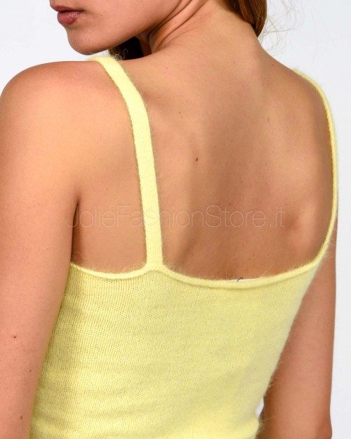 Solo Tre Top Misto Lana Giallo  M3F0083 FU 20S PULCINO