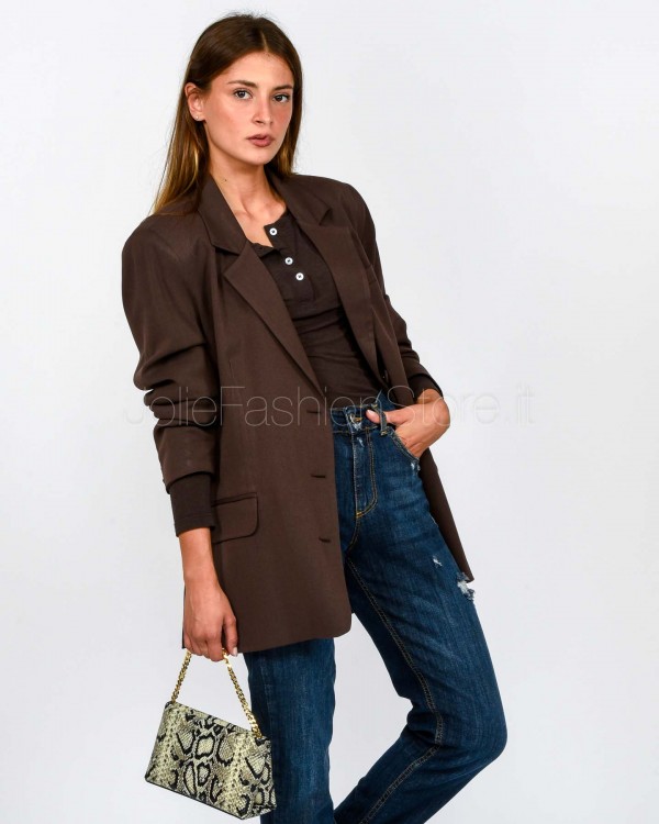 Actualee Giacca Marrone  15168 BROWN
