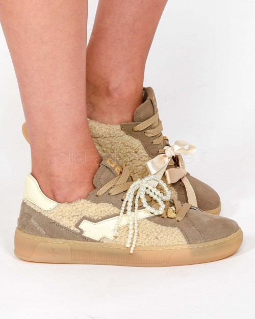 Gio+ Sneakers Beige Teddy  BLUE 30A