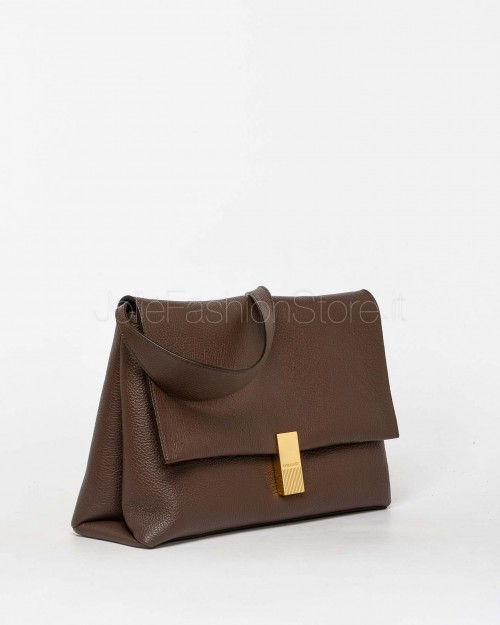 Mouliebre Borsa In Pelle Marrone Modello Olivia  OLIVIA CHOCOLATE
