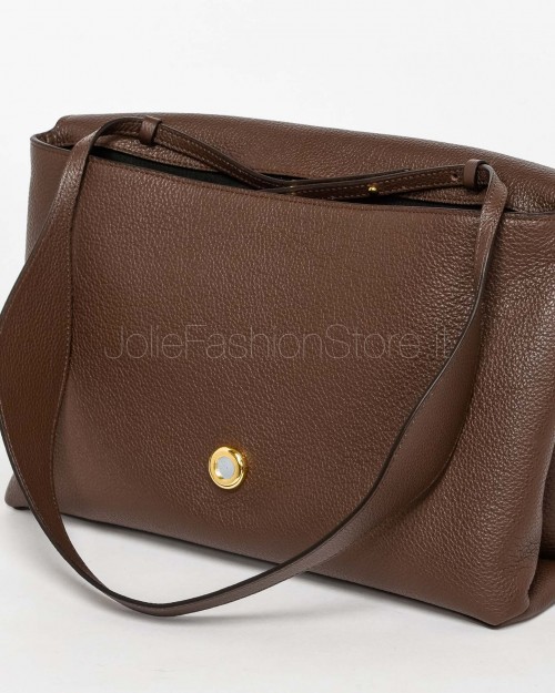 Mouliebre Borsa In Pelle Marrone Modello Olivia  OLIVIA CHOCOLATE