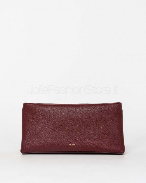 Mouliebre Pochette In Pelle Bordeaux Modello Carlotta