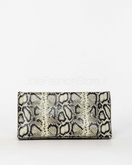 Mouliebre Pochette Pitone Stampato Modello Carlotta  CARLOTTA ROCCIA FREDDO