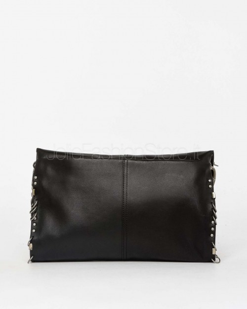 Patrizia Pepe Borsa Radical Boho in Pelle con Piercing Nero  8B0519 L163 K103