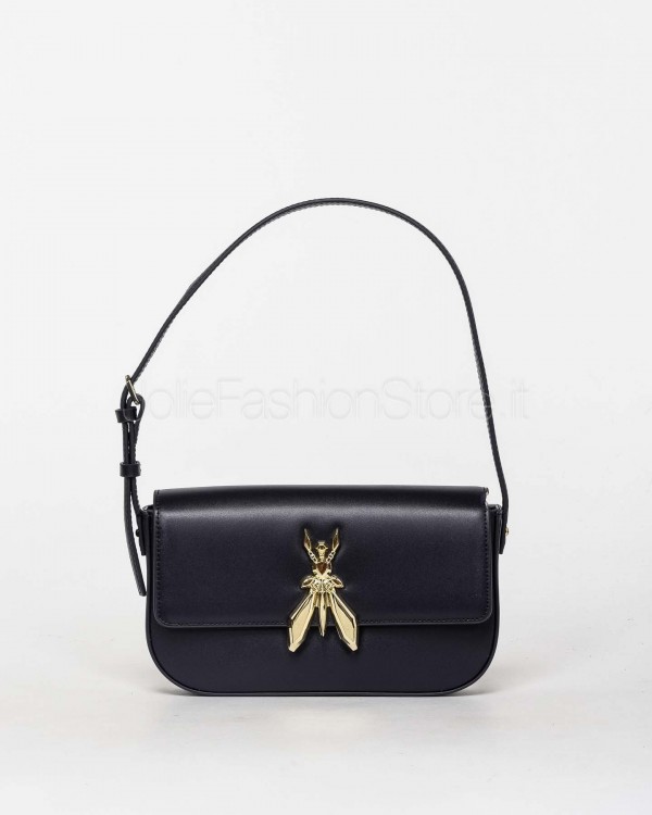 Patrizia Pepe Borsa a Spalla "ESSENTIAL" Fly in Pelle Evening Blue  8B0231 L061 CA67
