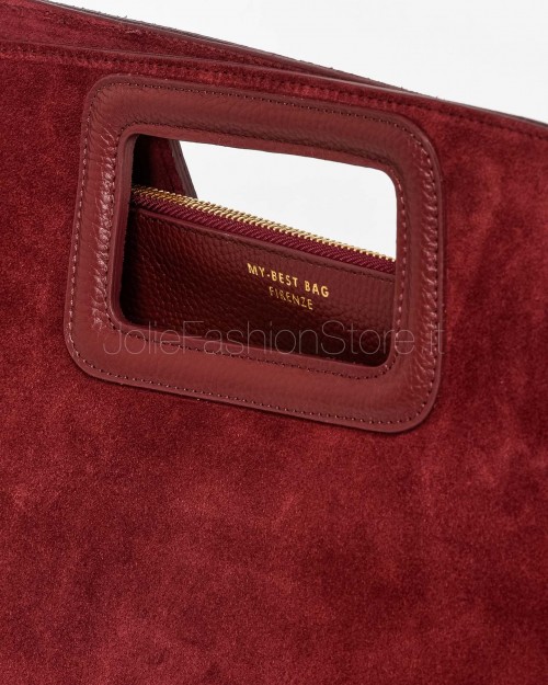 My Best Bag Borsa a Mano Bordeaux Modello Viktoria  F1-MYB-1025 RUBINO