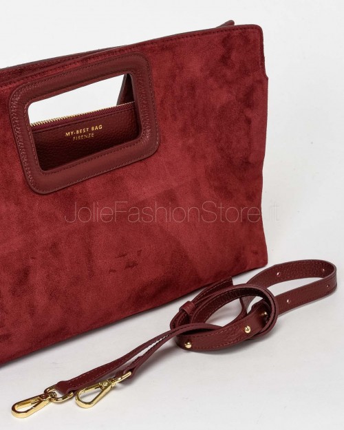 My Best Bag Borsa a Mano Bordeaux Modello Viktoria  F1-MYB-1025 RUBINO