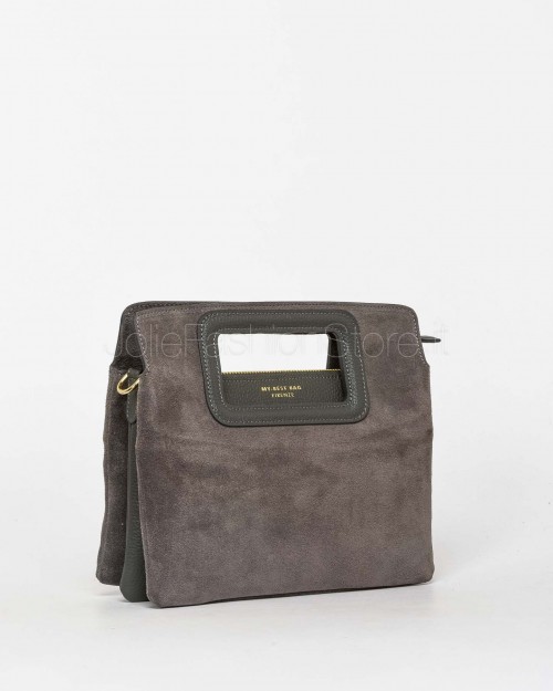 My Best Bag Borsa a Mano Grigio Modello Viktoria 25,5x22x7  F1-MYB-1026 SMOG