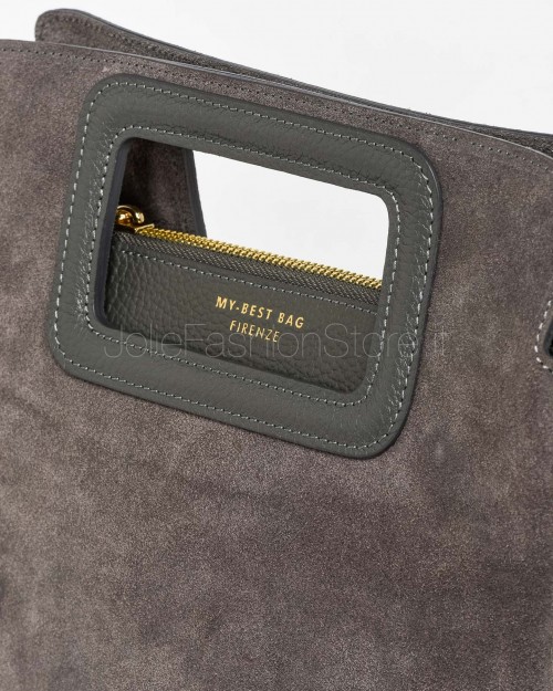 My Best Bag Borsa a Mano Grigio Modello Viktoria 25,5x22x7  F1-MYB-1026 SMOG