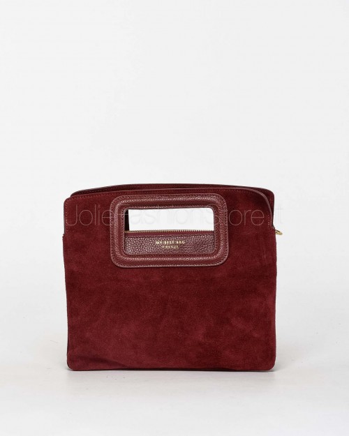 My Best Bag Borsa a Mano Bordeaux Modello Viktoria 25,5x22x6