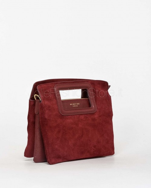 My Best Bag Borsa a Mano Bordeaux Modello Viktoria  F1-MYB-1026 RUBINO