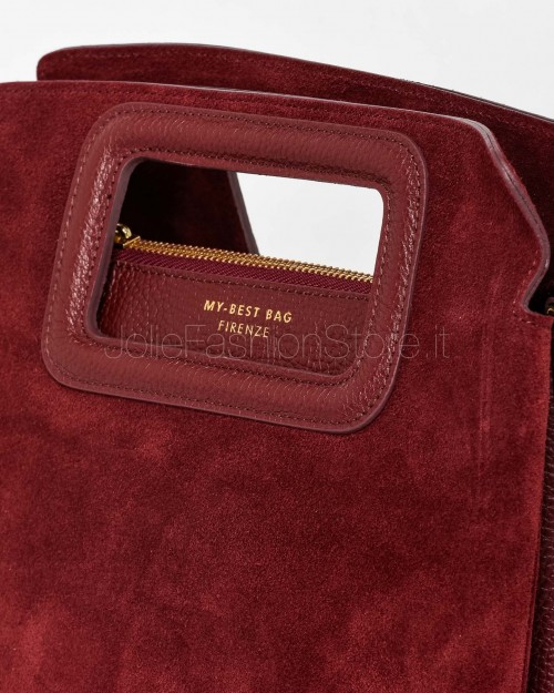 My Best Bag Borsa a Mano Bordeaux Modello Viktoria  F1-MYB-1026 RUBINO