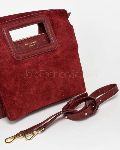 My Best Bag Borsa a Mano Bordeaux Modello Viktoria  F1-MYB-1026 RUBINO
