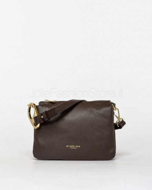 My Best Bag Borsa 3 Scomparti Cioccolato Modello Reflex 21,5x15x5