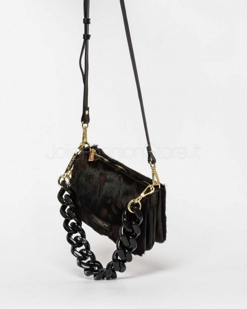 My Best Bag Borsa 3 Scomparti Leopardato Cioccolato Modello Reflex Cavallino  F1-MYB-1022 CHOCOLATE