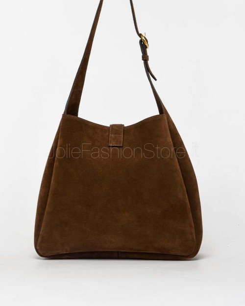 Mouliebre Borsa In Suede Marrone Modello Teresa  TERESA L CHOCOLATO