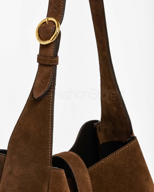 Mouliebre Borsa In Suede Marrone Modello Teresa  TERESA L CHOCOLATO