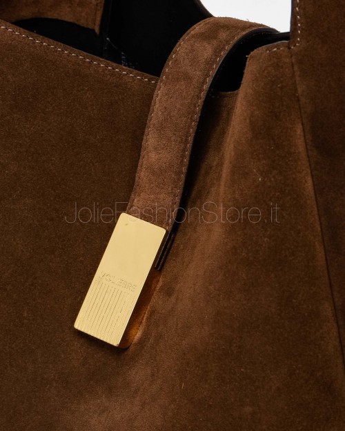 Mouliebre Borsa In Suede Marrone Modello Teresa  TERESA L CHOCOLATO