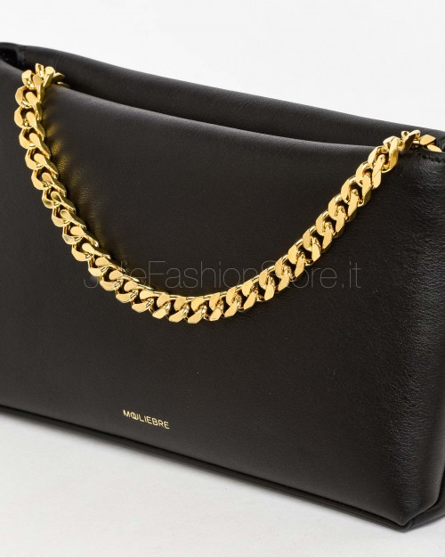 Mouliebre Borsa In Pelle Nero Modello Carlottina  CARLOTTINA NERA