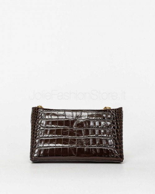 Mouliebre Borsa In Pelle Stampa Cocco Marrone Modello Carlottina  CARLOTTINACOCCO CHOCOLATE