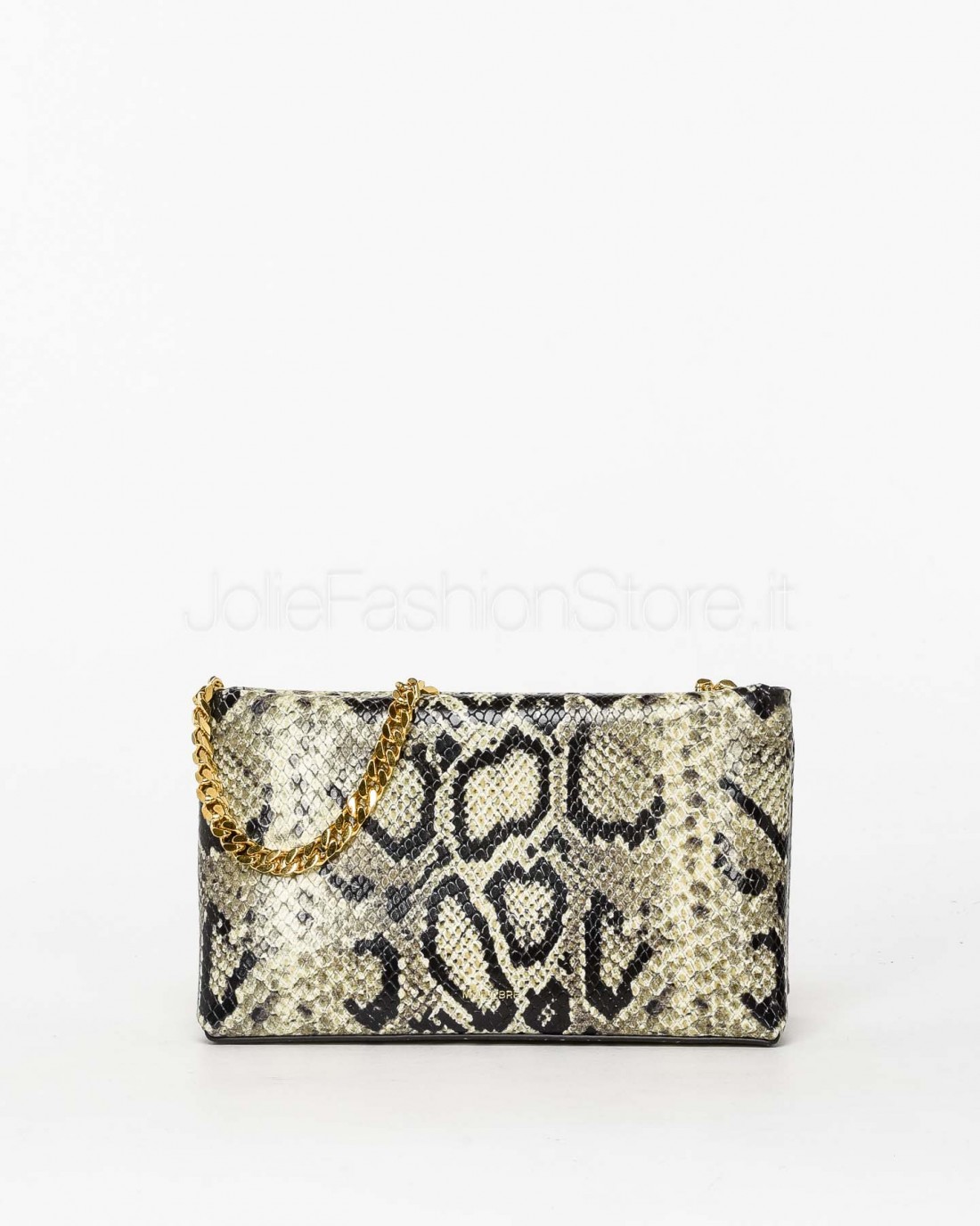 Mouliebre Borsa In Pelle Stampa Pitone Grigio Modello Carlottina  CARLOTTINA ROCCIA FREDDA