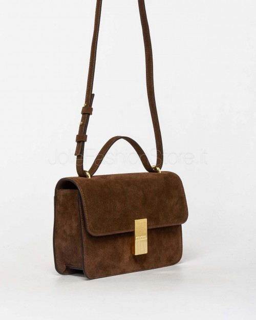 Mouliebre Borsa In Suede Marrone Modello Vanessa  VANESSA CHOCOLATE