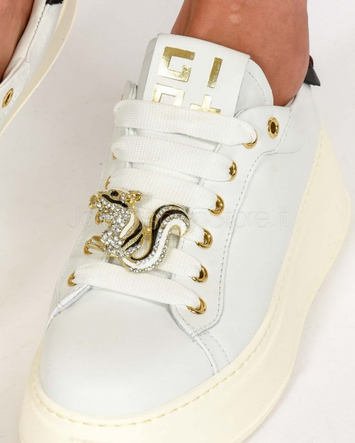 Gio+ Sneakers Bianca Talloncini Neri  PIA 454B