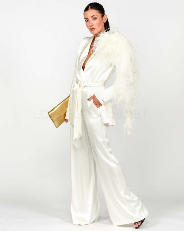 Alessandro Legora Completo Giacca Boa Bianco  AT139