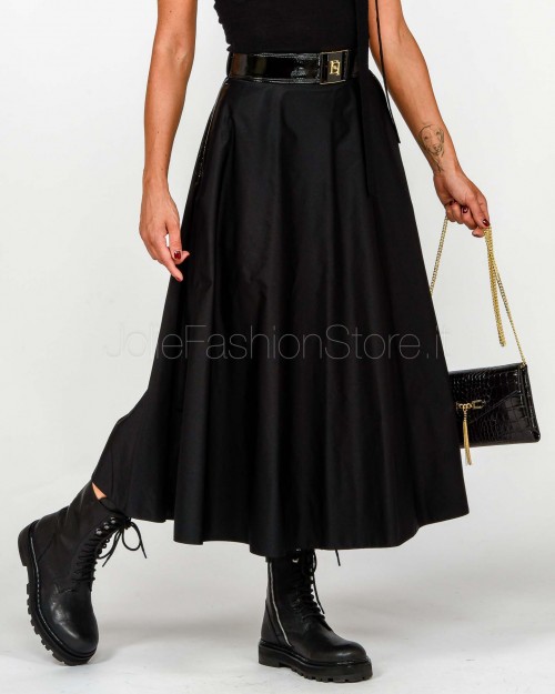 Elisabetta Franchi Gonna Midi Nero