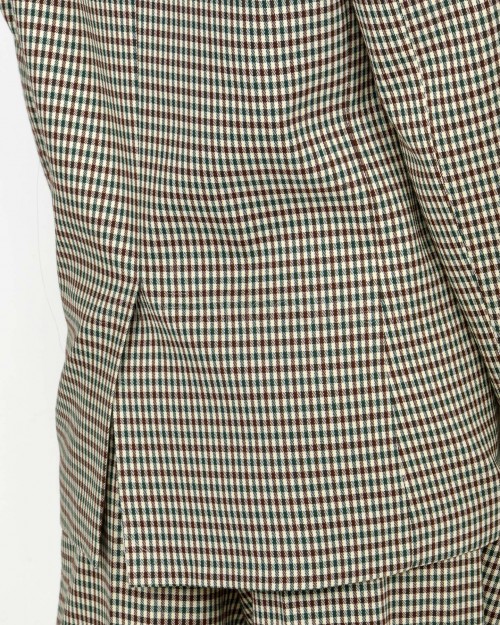 Jacqueur Giacca Doppiopetto Fantasia Check Multicolore  GDP01 VERDE BLUES