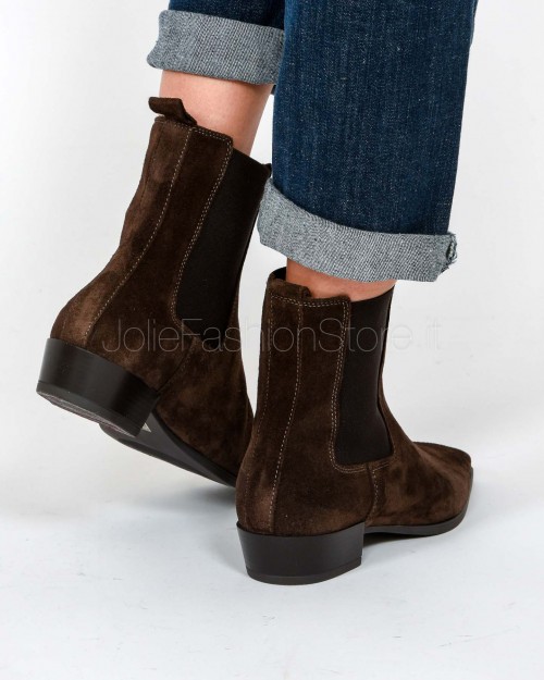 Copenhagen Stivaletto in Suede Chocolate  CPH294 CHO