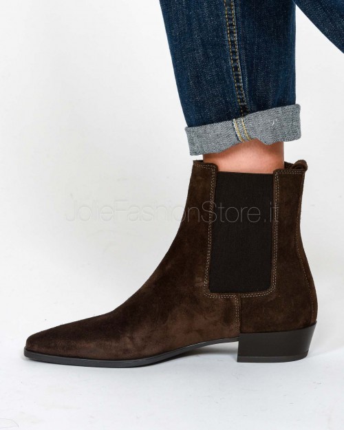 Copenhagen Stivaletto in Suede Chocolate  CPH294 CHO