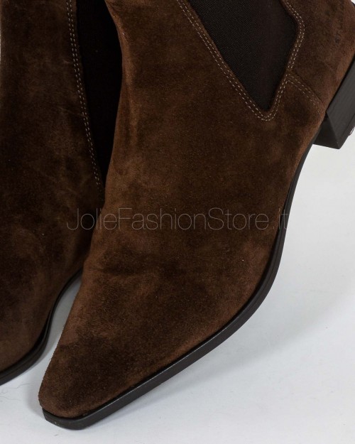 Copenhagen Stivaletto in Suede Chocolate  CPH294 CHO