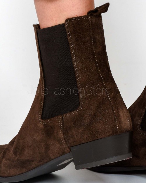Copenhagen Stivaletto in Suede Chocolate  CPH294 CHO