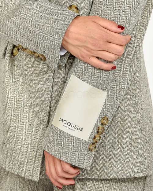 Jacqueur Beige Double Breasted Jacket  GDP01 0703 IBIS B.