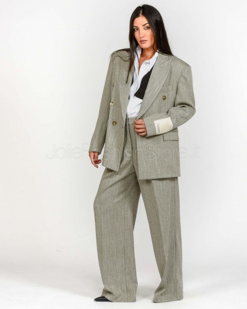 Jacqueur Pantalone Con Piences Grigio  P1P01 0703 IBIS BEIGE