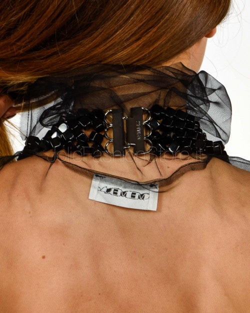 Meimeij Collana Multistrato Nero  M5IQ00 100