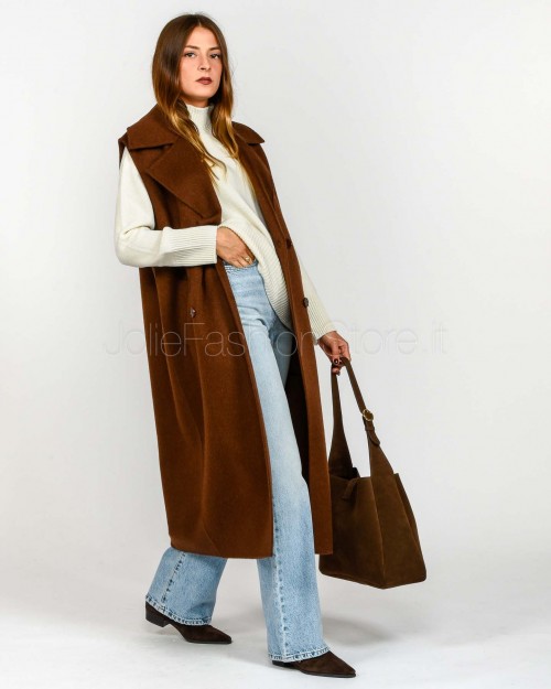 Patrizia Pepe CABAN/JACKET Earth Brown